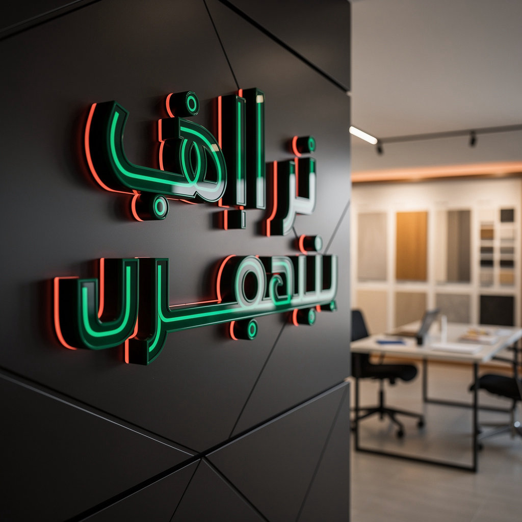 مشروع سابق - تصنيع وتركيب حروف بارزة مضيئة